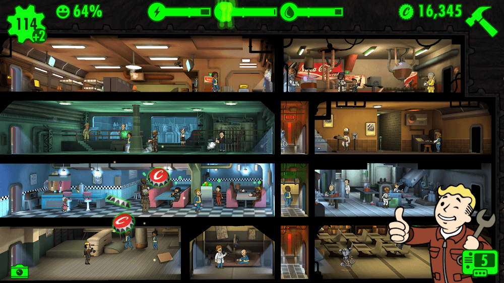Fallout Shelter (MOD ، أموال غير محدودة)
