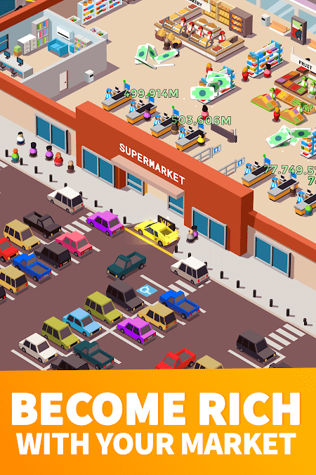 Idle Supermarket Tycoon (MOD, Unlimited Money/Coins)