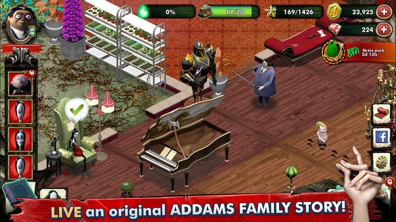 The Addams Family - Mystery Mansion (MOD, Unlimited Gems/Coins)