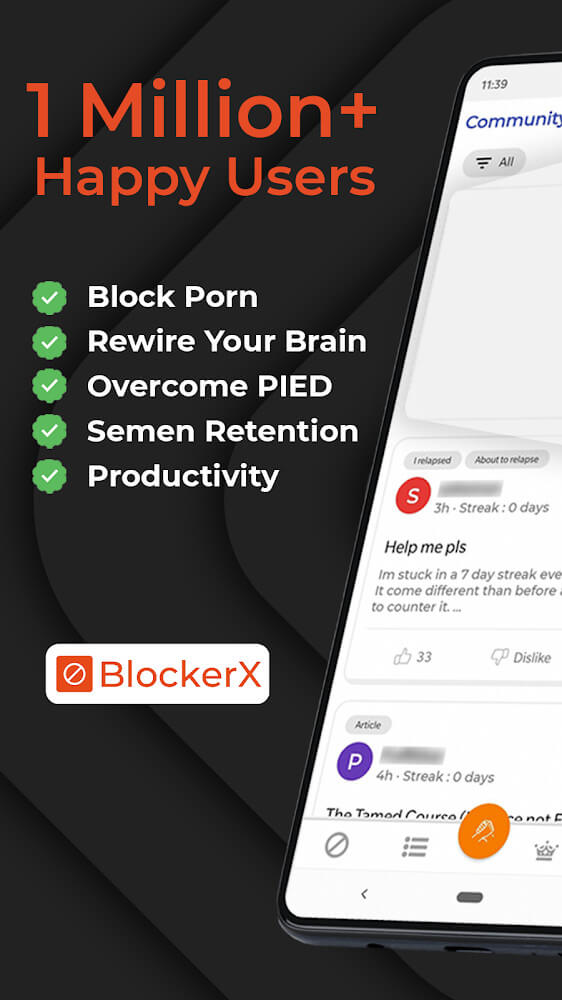BlockerX - Porno Engelleyici, Güvenli Arama Yapın ve Pornodan Çıkın