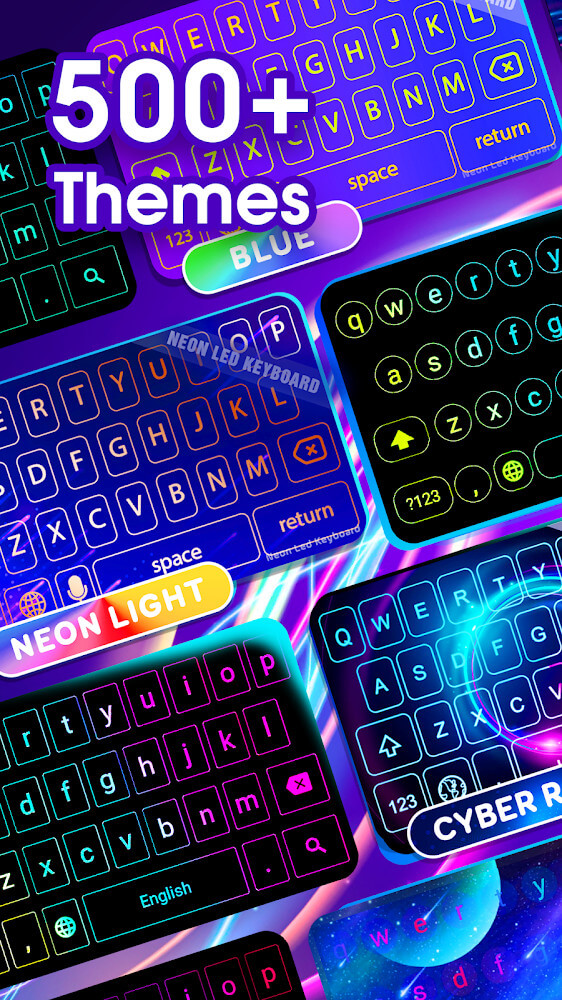 Neon LED Keyboard Premium Unlocked Mod Apk